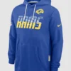 buy now Aaron Donald 2026 Los Angeles Rams Sideline Hoodie