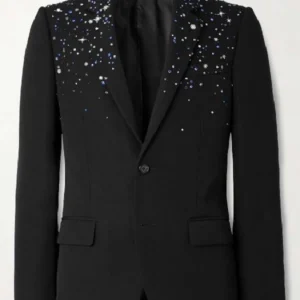 buy now American Idol S24 Luke Bryan Black Embellished Blazer