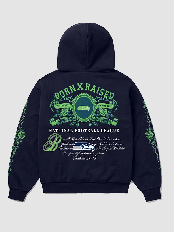 buy now Born x Raised x Seahawks Crest Hoodie For Sale