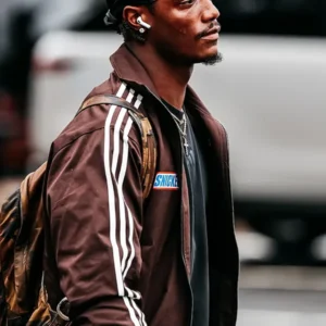 buy now Carnell Tate Adidas Brown Track Jacket