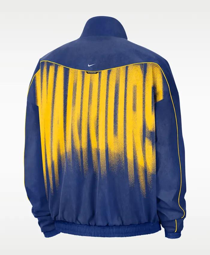 buy now Golden State Warriors Nike Blue Woven Basketball Jacket
