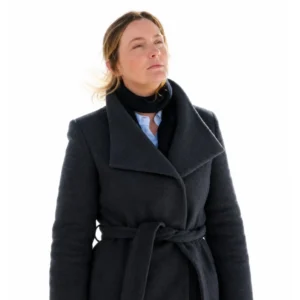 buy now Guarding Stars 2026 Leighton Meester Charcoal Wool Coat