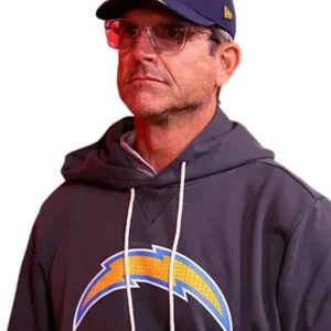 buy now Jim Harbaugh 2026 Chargers Logo Hoodie
