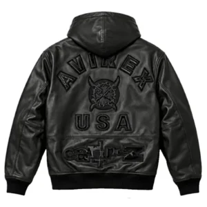 buy now Ken Carson Avirex x Cartunez Leather Jacket
