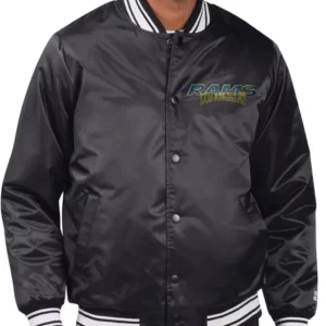 buy now LA Rams Starter Black Royal & Sol Varsity Jacket