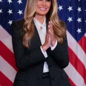 buy now Melania Trump 2026 Pinstripe Suit