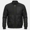 buy now Miles Teller The Gorge Black Quilted Parachute Jacket