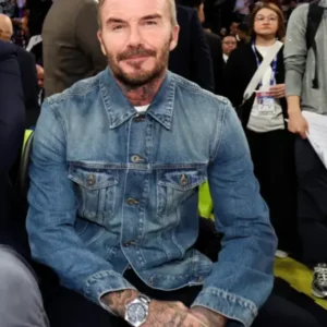 buy now NBA China Games 2026 David Beckham Denim Jacket