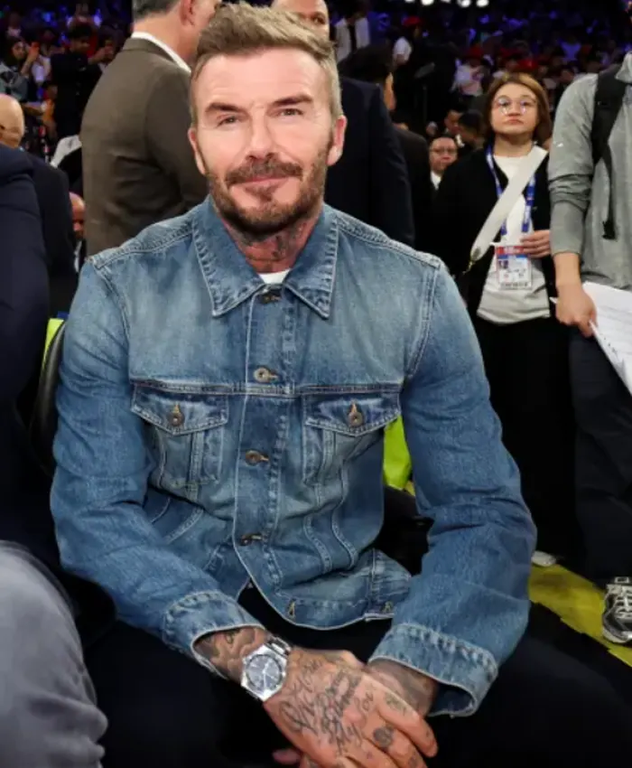 buy now NBA China Games 2026 David Beckham Denim Jacket