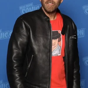 buy now Nicolas Cage NYCC Spider Noir Black Leather Jacket For Sale