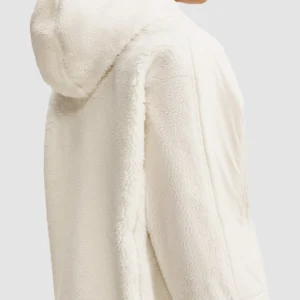 buy now Nike x SKIMS Sherpa Oversized Full-Zip Hooded Jacket
