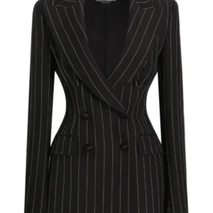 buy now Ted Lasso S04 Hannah Waddingham Black Pinstripe Blazer