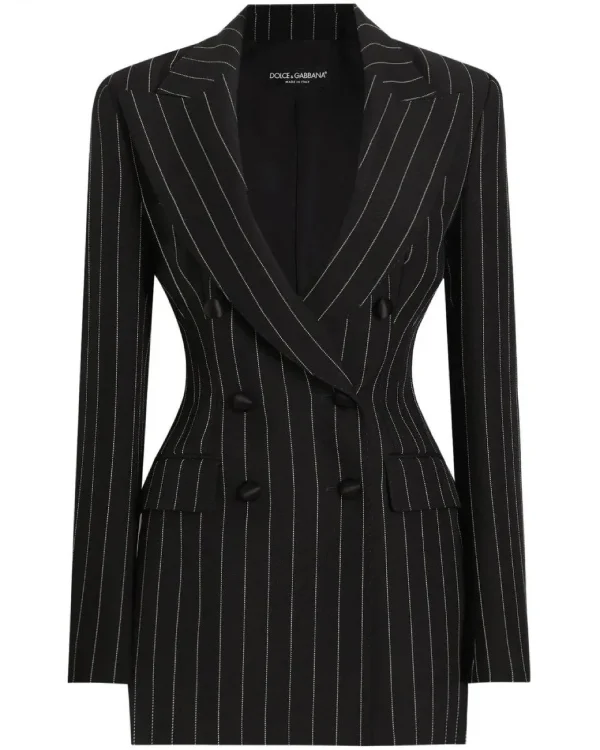 buy now Ted Lasso S04 Hannah Waddingham Black Pinstripe Blazer