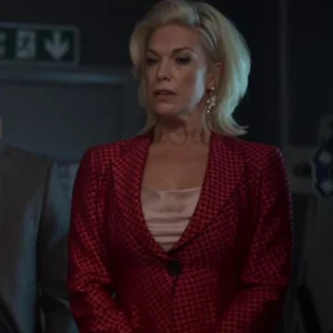 buy now Ted Lasso S04 Hannah Waddingham Red Printed Blazer