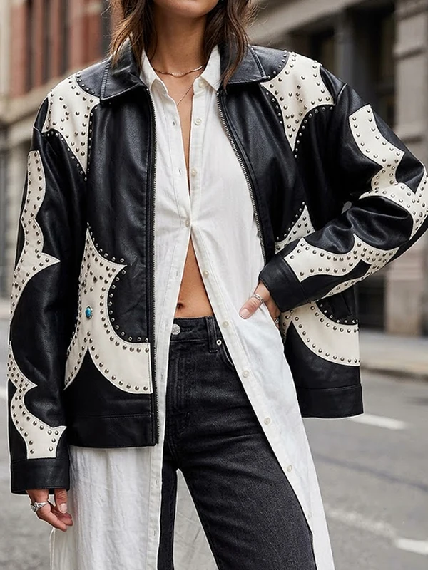 buy now The Equalizer S05 Delilah Studded Leather Jacket
