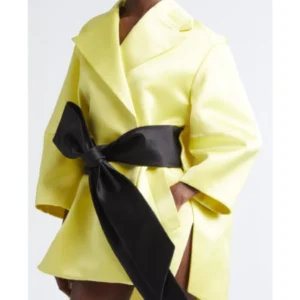 buy now The Kardashians S08 Kris Jenner Yellow Wrap Coat