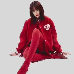 buy now VERDY x ER Heart Red varsity Jacket