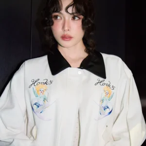 order Elle Fashion Week Charlotte Austin White Jacket