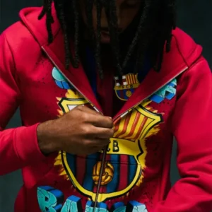order now 2026 FC Barcelona x Spotify x Golf Wang Zip-Up Hoodie