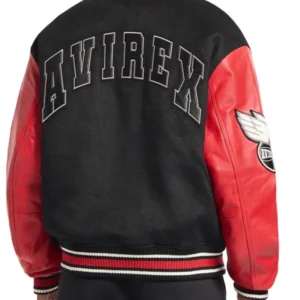 order now AVIREX Team Eagle Wool Leather Jacket