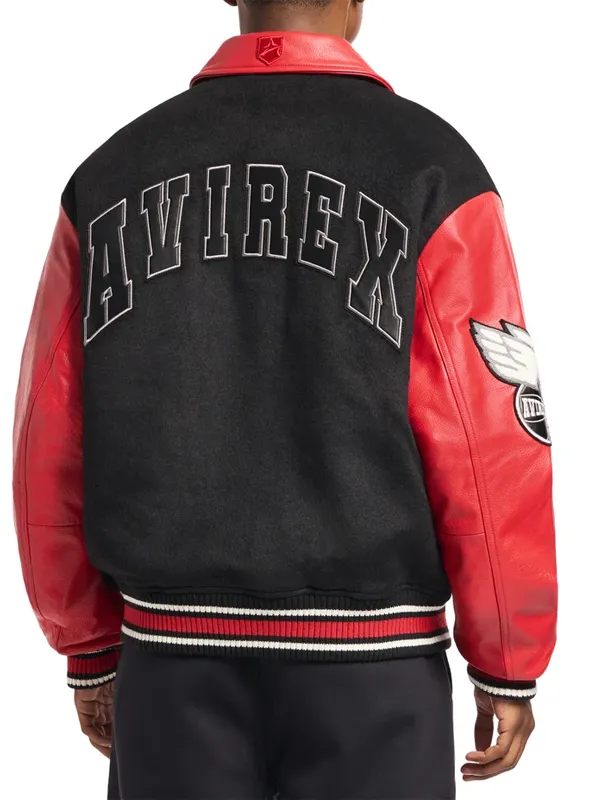 order now AVIREX Team Eagle Wool Leather Jacket