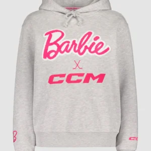 order now Barbie x CCM Grey Embroidered Hoodie
