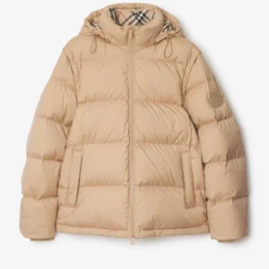 order now Burberry beige Puffer Jacket
