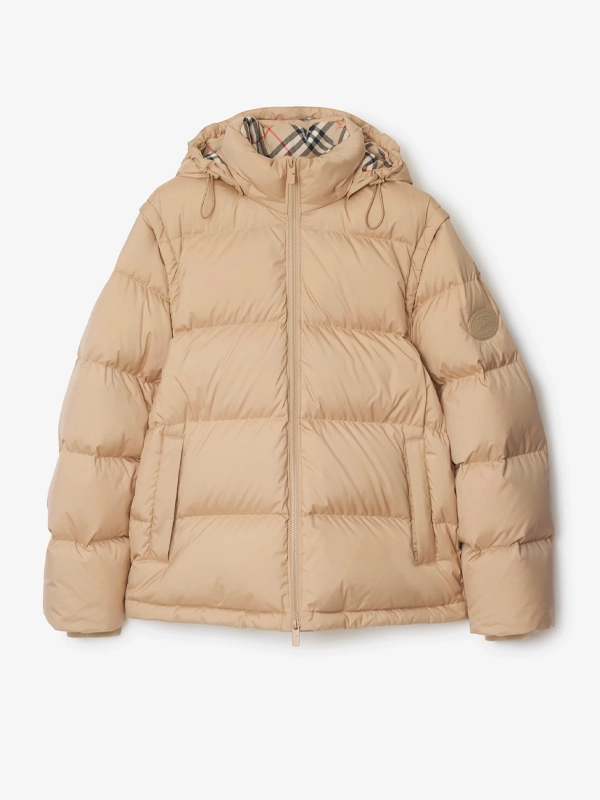 order now Burberry beige Puffer Jacket