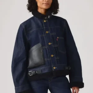 order now Levi’s x Sacai Sherpa Jacket For Sale