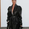 order now London Fashion Week Rosie Huntington-Whiteley Leather Coat For Sale