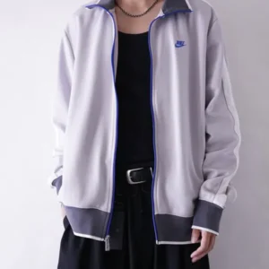 order now Nike Grey Full Zip Up Knit Track Jacket For Sale