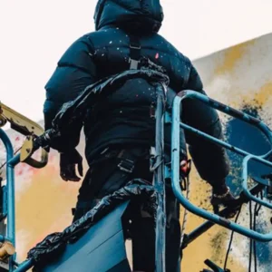 order now Olaolu Slawn London Black Puffer Jacket