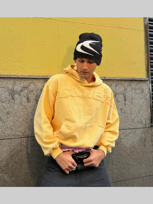 order now Raw Yellow Scuffers Hoodie For Sale