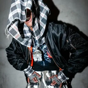 order now Rocky DON’T BE DUMB Mute Flannel Bomber Jacket