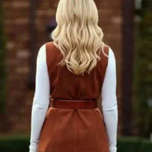 order now The Beast In Me S01 Brittany Snow Brown Suede Belted Vest