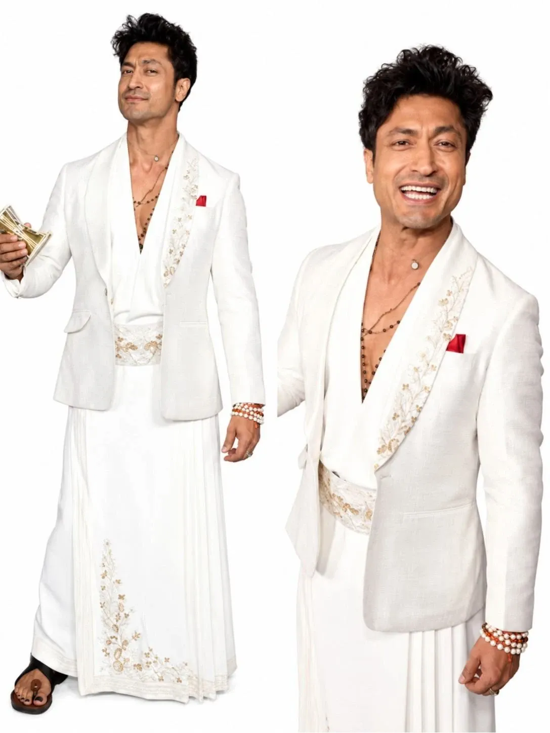 order now Vidyut Jammwal Street Fighter Premiere White Blazer