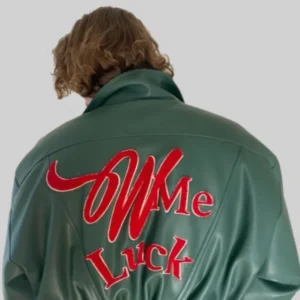 order now Wish Me Luck Green League Bomber Jacket