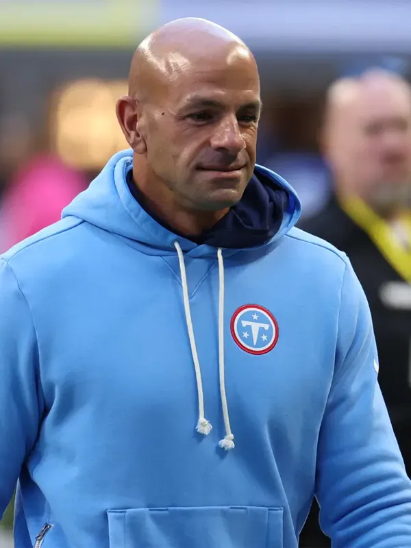 shop Robert Saleh Tennessee Titans Logo Sideline Hoodie 2026