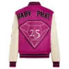 shop now Baby Phat Anniversary Pink Varsity Jacket