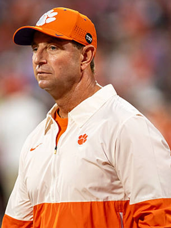 shop now Dabo Swinney 2026 Clemson Tigers Half-Zip Jacket