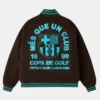 shop now FC Barcelona Golf Wang Letterman Varsity Jacket