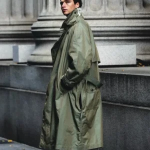 shop now Garments x Beams Plus Green Trench Coat