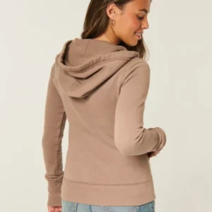 shop now Hollister Henley Hoodie