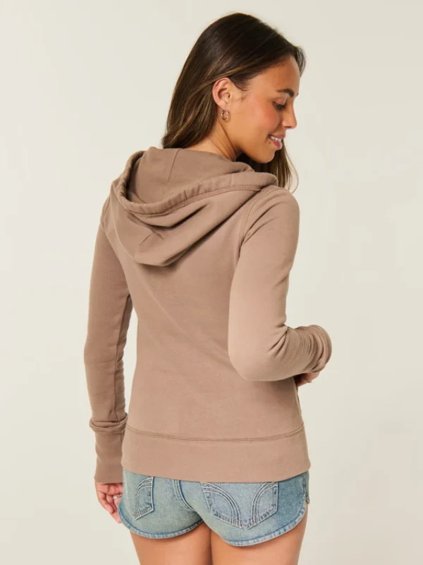 shop now Hollister Henley Hoodie