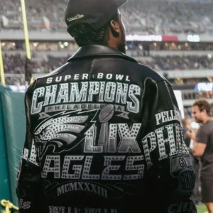 shop now Meek Mill Eagles Jacket Pelle Pelle