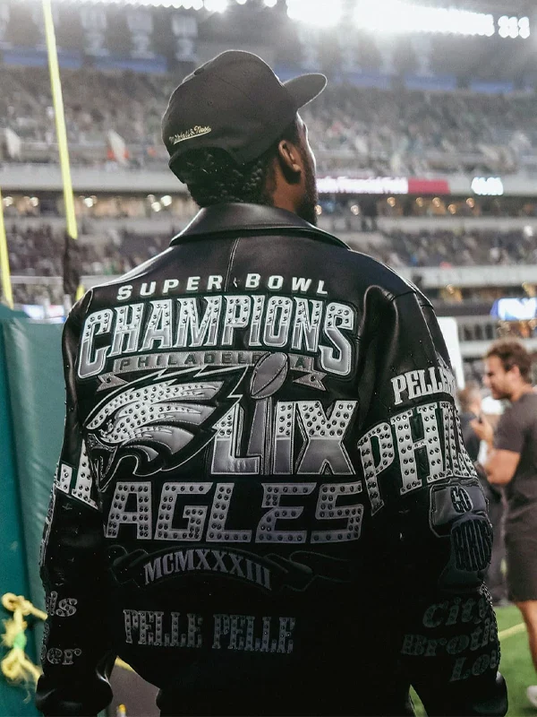 shop now Meek Mill Eagles Jacket Pelle Pelle