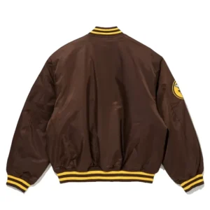 shop now New Era San Diego Padres MLB Stadium Nylon Bomber Jacket